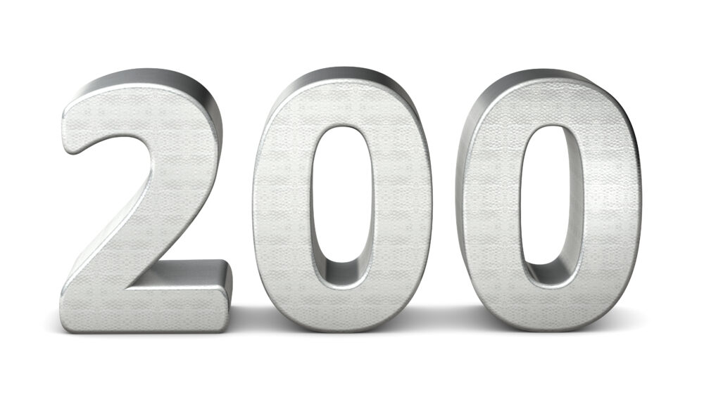 200記事